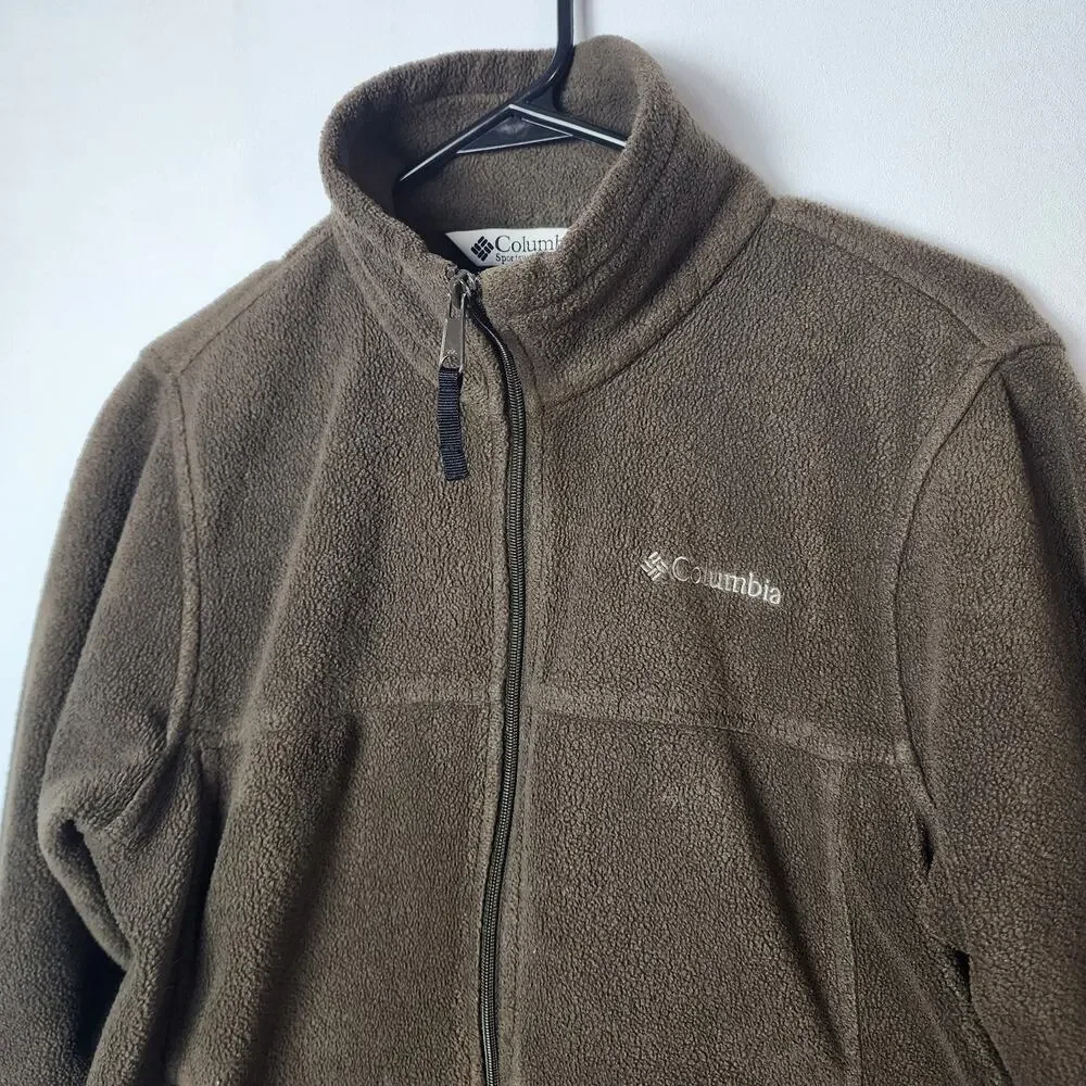 Columbia Youth Brown Full Zip Fleece Jacket | Youth 14/16